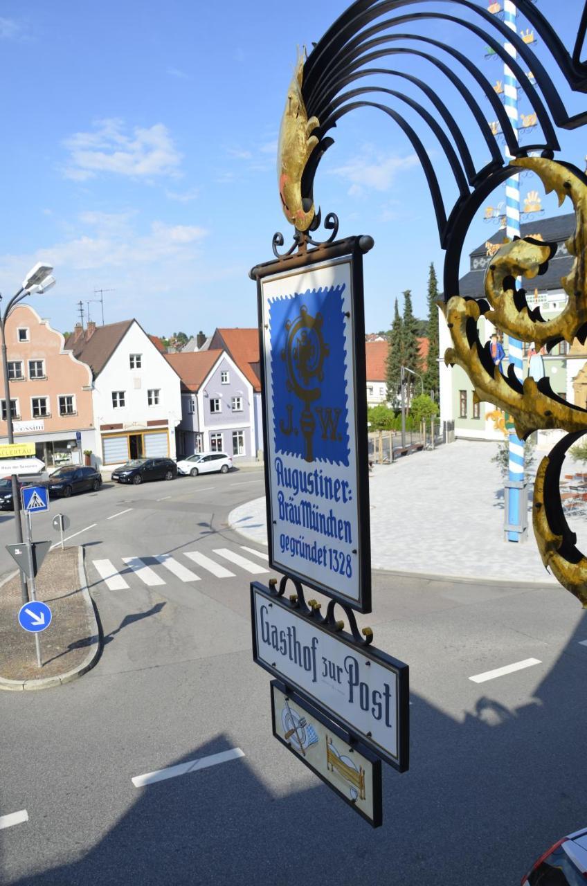 Gasthof Zur Post Hotel Wolnzach Exterior foto